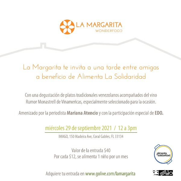 Almuerzo de La Margarita Wonderfood a beneficio de Alimenta La Solidaridad