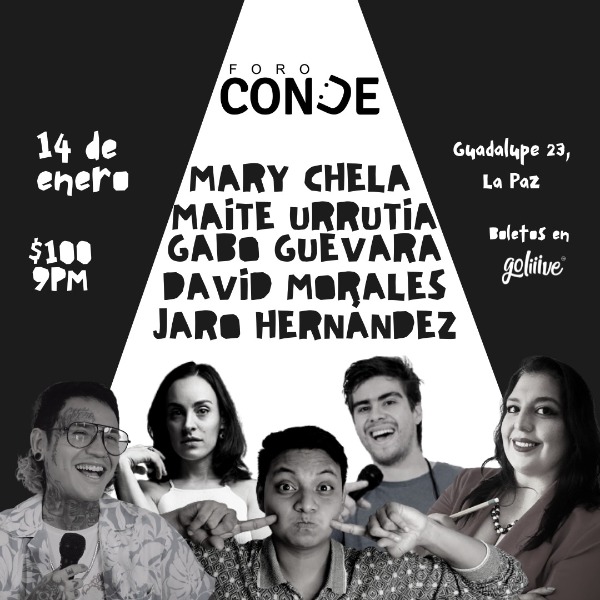 Mary Chela, Maite Urrutia, Gabo Guevara, David Morales y Jaro Hernandez en Foro Conde