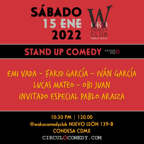 Stand Up Comedy - 15 Enero