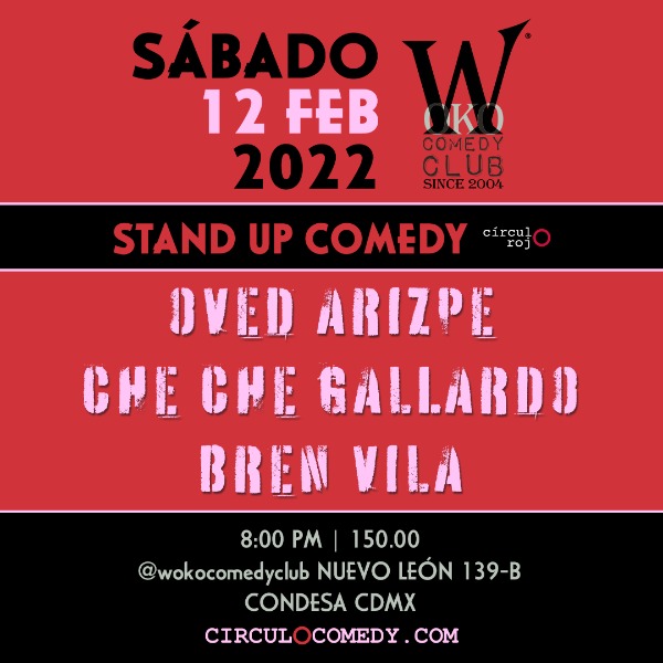 Stand Up Comedy - 12 Febrero