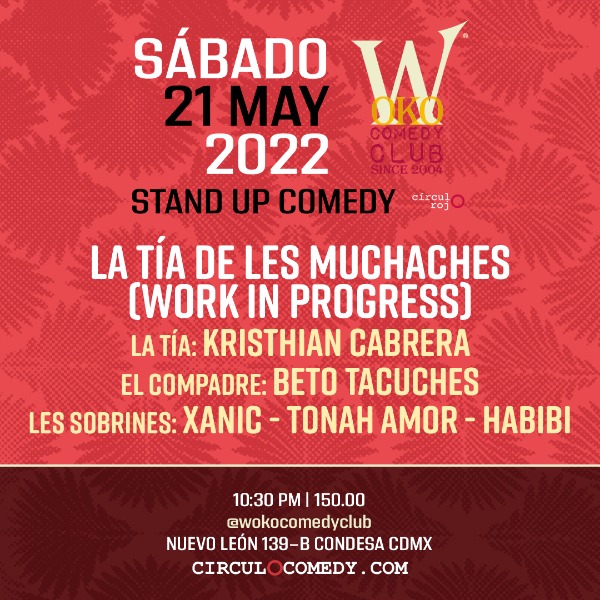 Stand Up Comedy 21 mayo