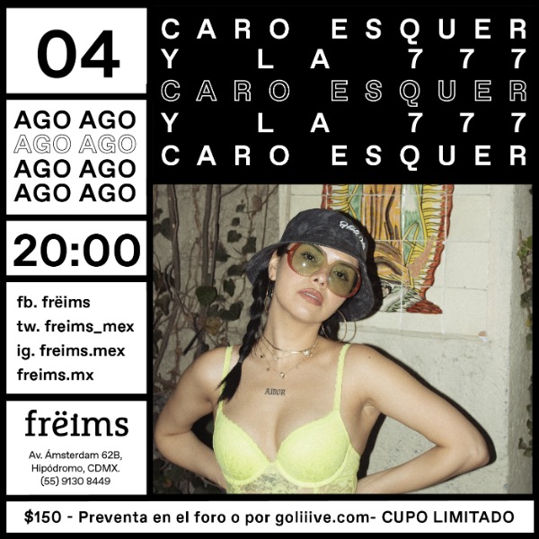 Caro Esquer y La 777 en Frëims