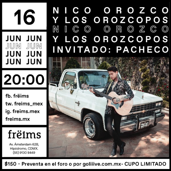 Nico Orozco y los orozcopos en Frëims
