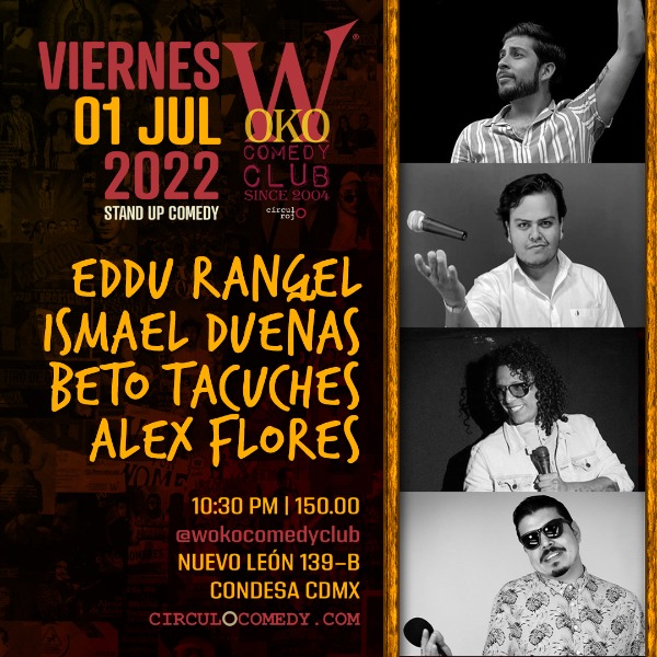 Stand up Comedy Viernes 01 Julio