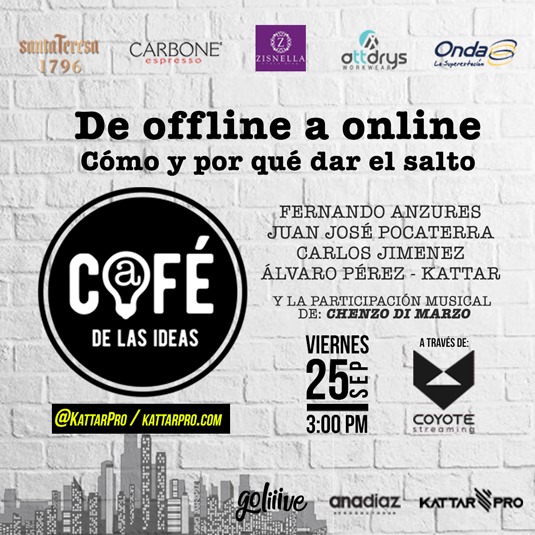 Café de las Ideas: De offline a online PAGO EN BOLÍVARES