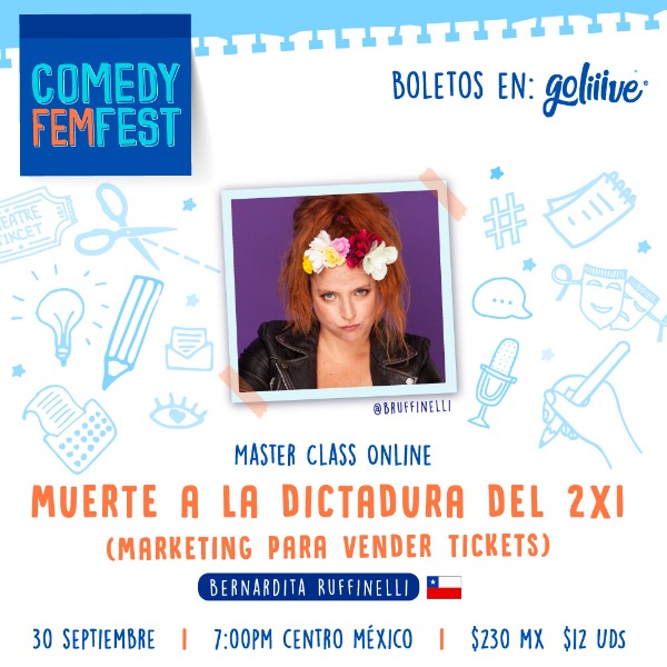 Masterclass "Muerte a la dictadura del 2x1" Marketing para vender Tickets USD